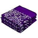 Every-ville Cotton Bandana Handkerchief for Men & Women, 3 Pack