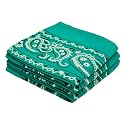 Every-ville Cotton Bandana Handkerchief for Men &amp; Women, 3 Pack