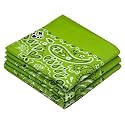 Every-ville Cotton Bandana Handkerchief for Men & Women, 3 Pack