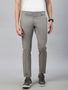 Classic Polo Slim Fit Men Grey Trousers