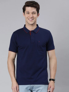 Classic Polo Solid Men Polo Neck Dark