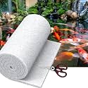 Classic Pond Filter Pad Media 18"x36"x1", 4.5 Ft² White Thicker Reusable Replacement Washable Pad,Fish Pond Filter Material for Koi Outdoor Ponds Aquarium