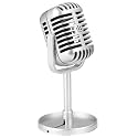Classic Retro Vintage Style Microphone Prop Photography Props Old Mic Silver|Musical Instruments & Gear|Pro Audio Equipment|Microphones & Wireless Systems|1 Piece Retro Style Microphone