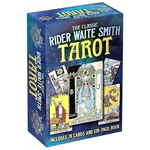 the classic rider waite smith tarot includes 78 cards and a 128 - page book  guidebook traditional tarot set for beginners readers amp spiritual   mystic tarot kit  connect reflect amp read