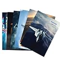 KAANUKA Classic Series Long Size Notebook Combo | Pack Of 3 Ruled + 3 Unruled | 256 Pages | 27.2cm × 16.7cm | Pack Of 6 Notebooks For School &amp; College Students | Single Line &amp; Plain Writing Notebooks