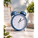 Classic Twin Bell Analog Alarm Clock Retro
