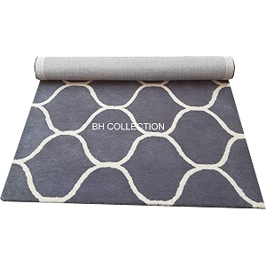 Classical Look Plain Handmade Big Carpet with