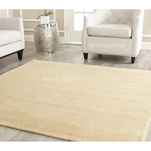 Classical Look Plain Handmade Carpet with Super