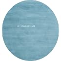 Classical Look Plain Handmade Round Carpet with