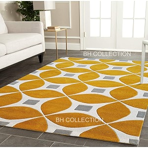 Classical Look Plain Handmade Tufted Carpet with