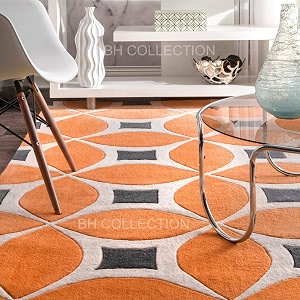 Classical Look Plain Handmade Tufted Carpet with