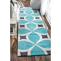 Classical Look Round Handmade Tufted Plain Carpet