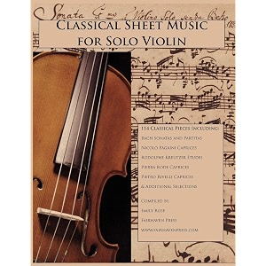 classical sheet music for solo violin