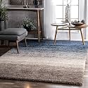 Classie Ombre Pattern Shag Area Rectangular Rug