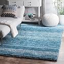 Classie Ombre Pattern Shag Area Rectangular Rug