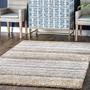 Classie Ombre Pattern Shag Area Rug 8x8