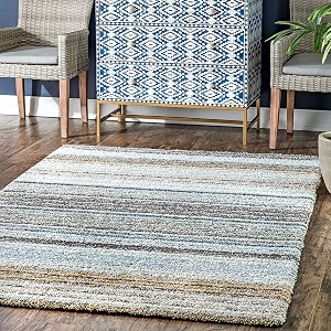 Classie Ombre Pattern Shag Area Square Rug