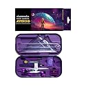 Classmate Asteroid Geometry Box | Compass-cum-Divider with arm locking mechanism | 30 cm Foldable Scale| Mechanical Pencil | Double sided tray