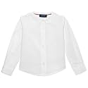 Classroom Girls' Long Sleeve Stretch Peter Pan Blouse