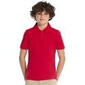 Classroom Girls' Short SLV Pique Polo