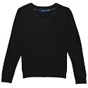 Classroom School Uniforms Big Kid Long Sleeve V-Neck Sweater 56702