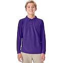 Classroom School Uniforms Big Kid Pique Polo Long Sleeve