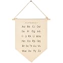 Classroom Wall Banner Decor-Teacher Gift-Inspirational Back to School Wall Flag-Alphabet Learning-ABC Education-Positive Quote-Hanging Canvas Pennant Sign for Preschool Kindergarten Nursery School