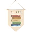 Classroom Wall Banner Decor-Teacher Supplies Gift-Inspirational Back to School Flag-Motivational Quote-Hanging Canvas Pennant Sign for Classroom Office-54321 Grounding Technique
