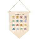 Classroom Wall Banner Decor-Teacher Supplies Gift-Inspirational Back to School Flag-Motivational Quote-Hanging Canvas Pennant Sign for Classroom Office-Coping Skills Educational