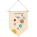 Classroom Wall Banner Decor-Teacher Supplies Gift-Inspirational Back to School Flag-Motivational Quote-Hanging Canvas Pennant Sign for Reading Corner-Solar System-Learning Planets-Space Educational