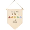 Classroom Wall Banner Decor-Teacher Supplies Gift-Inspirational Back to School Flag-Motivational Quote-Hanging Canvas Pennant Sign for Classroom Office-Feeling-This is Okay to Feel