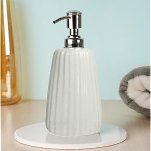 classyo ceramic soap dispenser for bathroom ceramic handwash dispenser hand soap dispenser hand wash bottle for home white