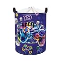 Clastyle Video Game Kid Storage Basket Foldable Boy Laundry Hamper, 45L