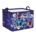 Clastyle Video Game Kid Storage Basket Foldable Boy Laundry Hamper, 36L