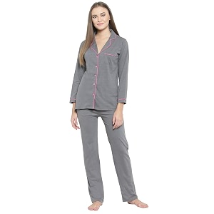 Claura Women Cotton Night Suit for Women
