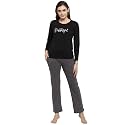 Claura Women Cotton Solid Top amp Pyjama