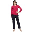 Claura Women Cotton Solid Top amp Pyjama