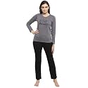 Claura Women Cotton Solid Top amp Pyjama