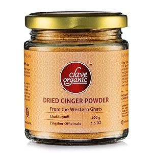 clave organic india private limited idry ginger powderfrom keralavacuum driediwashediwithout skin-polishedipure amp auspiciousiin food grade glass jar-99 grams