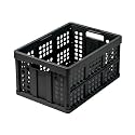 Clax® crate | folding box | basket | 48 qt (12 gal) | black