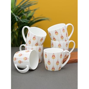 Clay Craft Fine Ceramic Printed Coffee Tea