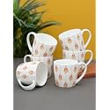 Clay Craft Fine Ceramic Printed CoffeeTea Cups