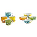 Clay Craft Hugo Carpet Bone China Milk Mug, 400 ml, Multicolour (MM-HUGO-H301) Bone China Orchid R317 Milk Mug, 350Ml/5.7Cm, Multicolor