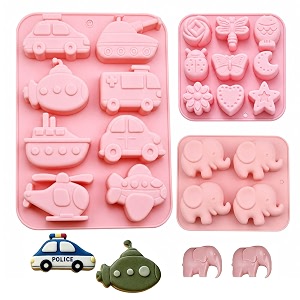 clay moulds for art and craft silicone mould for clays art and baking projects decorative patterns for cake borders and polymer clay 19 x 12 cm pink5