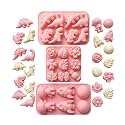 Clay Moulds for Art and Craft, Silicone Mould for Clays Art and Baking Projects, Decorative Patterns for Cake Borders and Polymer Clay, 19 x 12 cm (pink1)