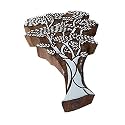 Clay Printing Block Large Leafy Tree Pattern Big Wooden Stamp