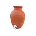 Clay Water Pot with Tap, Terracotta, 10 Litre, Handmade, Keeps Water Cool, for Home & Office