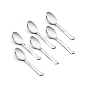 clazkit 6 pcs stainless steel zebra tea spoonczts