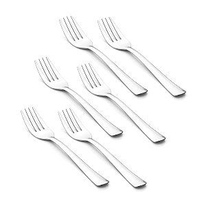 clazkit 6 pcs stainless steel zebra fork spoonczfs