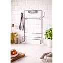 Clazkit Chakla and Belan Holder for Kitchen - 100% Rust Free Stainless Steel Rolling Pin Board Wall Mount Stand 3 in 1 Kitchen Rack Organiser